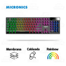 TECLADO MICRONICS NEON+ MIC K709+ | MEMBRANA | RAINBOW