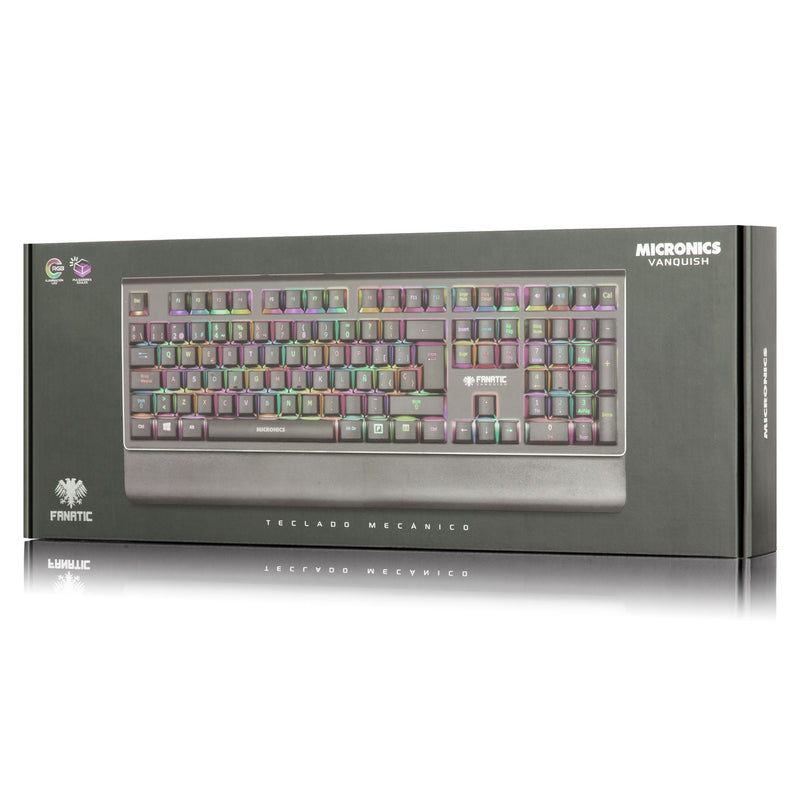 TECLADO MICRONICS VANQUISH FK 1003 RGB | MECANICO | SW-BLUE | RGB