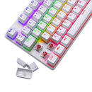 TECLADO T-DAGGER BORA LITE | ESPAÑOL| MECANICO | SW-RED | RAINBOW | BLANCO