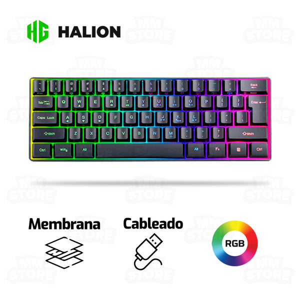TECLADO HALION STRATOS HA-K617 | MEMBRANA | RGB