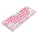 TECLADO REDRAGON FIZZ PRO K616 | ESPAÑOL | INALAMBRICO | MECANICO | SW-RED | RGB | ROSADO-BLANCO